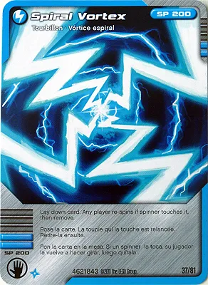NINJAGO Masters of Spinjitzu Deck #1 Game Card 37 - Spiral Vortex - North American Version