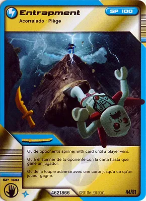 NINJAGO Masters of Spinjitzu Deck #1 Game Card 44 - Entrapment - North American Version