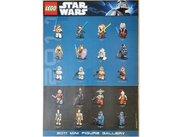 Star Wars 2011 Mini Figure Gallery Poster (Non-Folded)
