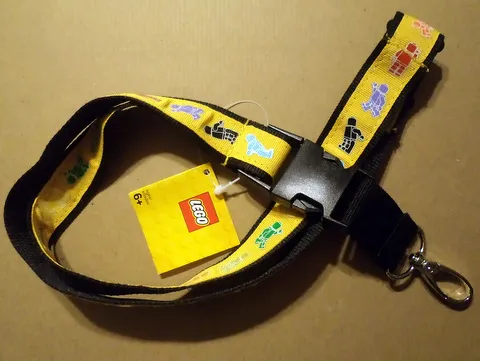 Lanyard with Monochrome Minifigures Pattern