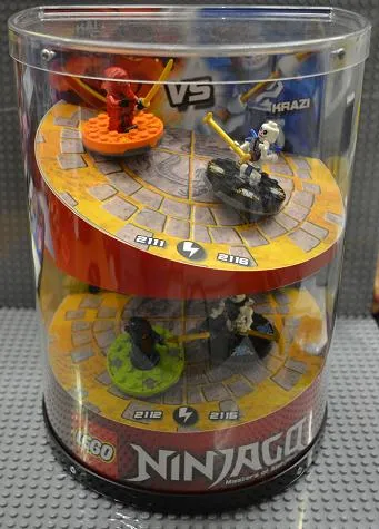 Display Assembled Set, NINJAGO Sets 2111, 2112, 2115 and 2116 in Plastic Case