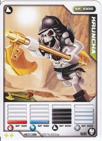 NINJAGO Masters of Spinjitzu Deck #1 Game Card 15 - Kruncha - International Version