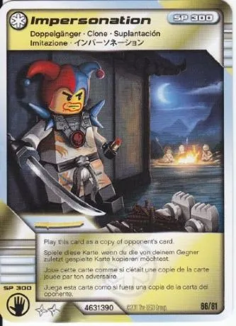 NINJAGO Masters of Spinjitzu Deck #1 Game Card 66 - Impersonation - International Version