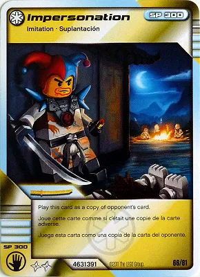 NINJAGO Masters of Spinjitzu Deck #1 Game Card 66 - Impersonation - North American Version