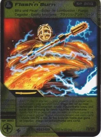 NINJAGO Masters of Spinjitzu Deck #2 Game Card 73 - Flash 'n' Burn - International Version