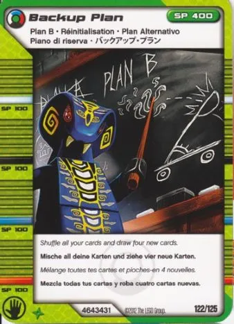 NINJAGO Masters of Spinjitzu Deck #2 Game Card 122 - Backup Plan - International Version