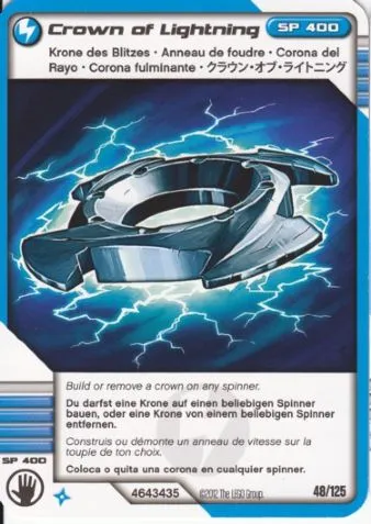 NINJAGO Masters of Spinjitzu Deck #2 Game Card 48 - Crown of Lightning - International Version