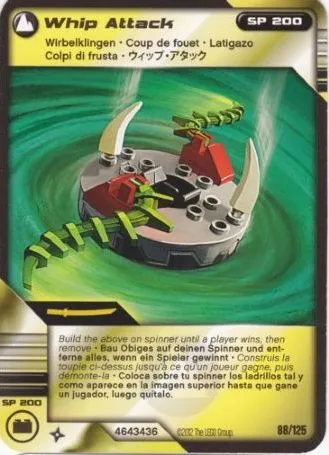 NINJAGO Masters of Spinjitzu Deck #2 Game Card 88 - Whip Attack - International Version