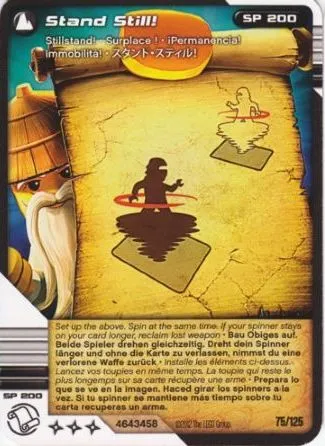 NINJAGO Masters of Spinjitzu Deck #2 Game Card 75 - Stand Still! - International Version