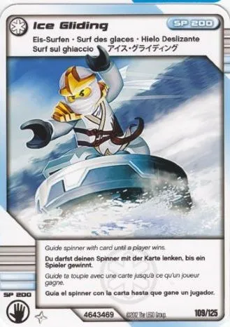 NINJAGO Masters of Spinjitzu Deck #2 Game Card 109 - Ice Gliding - International Version