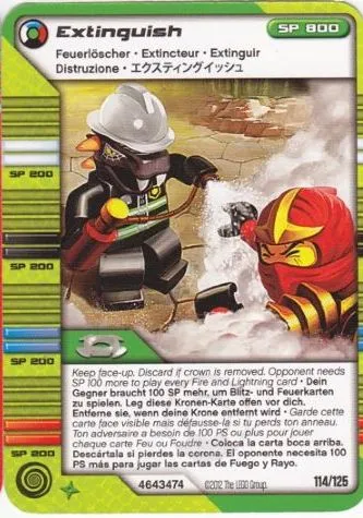 NINJAGO Masters of Spinjitzu Deck #2 Game Card 114 - Extinguish - International Version