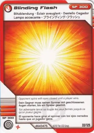 NINJAGO Masters of Spinjitzu Deck #2 Game Card 33 - Blinding Flash - International Version