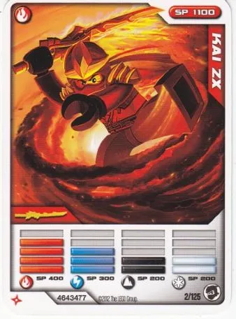 NINJAGO Masters of Spinjitzu Deck #2 Game Card 2 - Kai ZX - International Version