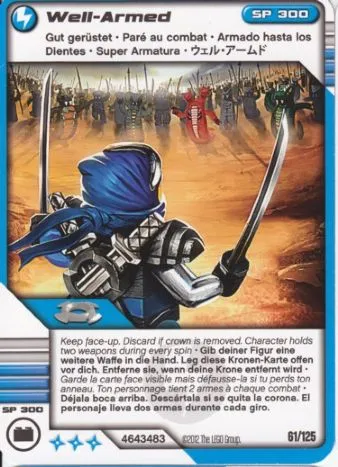 NINJAGO Masters of Spinjitzu Deck #2 Game Card 61 - Well-Armed - International Version