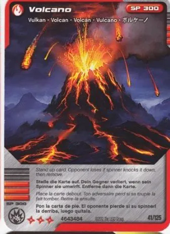 NINJAGO Masters of Spinjitzu Deck #2 Game Card 41 - Volcano - International Version