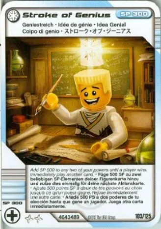 NINJAGO Masters of Spinjitzu Deck #2 Game Card 103 - Stroke of Genius - International Version