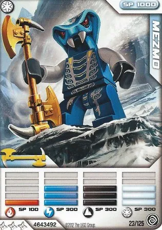 NINJAGO Masters of Spinjitzu Deck #2 Game Card 23 - Mezmo - International Version