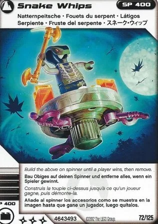 NINJAGO Masters of Spinjitzu Deck #2 Game Card 72 - Snake Whips - International Version