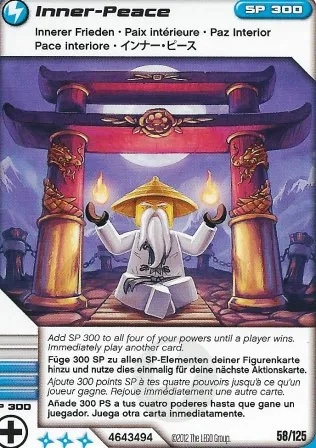 NINJAGO Masters of Spinjitzu Deck #2 Game Card 58 - Inner-Peace - International Version