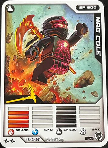 NINJAGO Masters of Spinjitzu Deck #2 Game Card 16 - NRG Cole - International Version