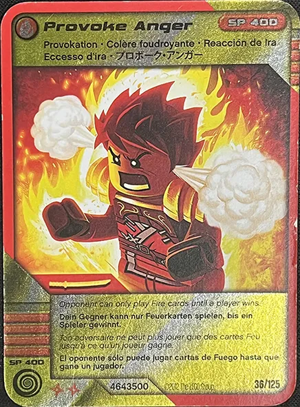 NINJAGO Masters of Spinjitzu Deck #2 Game Card 36 - Provoke Anger - International Version
