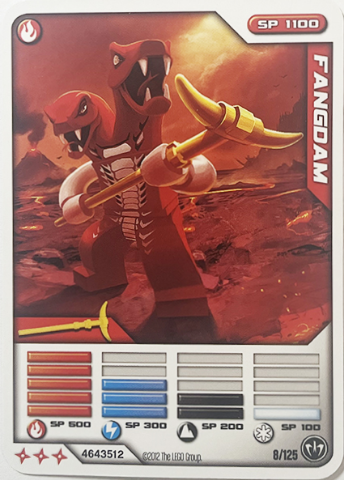 NINJAGO Masters of Spinjitzu Deck #2 Game Card 8 - Fangdam - International Version