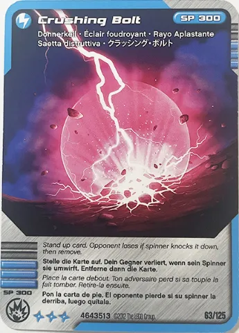 NINJAGO Masters of Spinjitzu Deck #2 Game Card 63 - Crushing Bolt - International Version