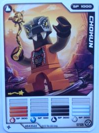 NINJAGO Masters of Spinjitzu Deck #2 Game Card 17 - Chokun - International Version
