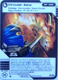 NINJAGO Masters of Spinjitzu Deck #2 Game Card 78 - Circular Saw - International Version