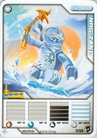 NINJAGO Masters of Spinjitzu Deck #2 Game Card 21 - NRG Zane - International Version