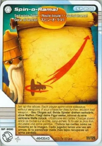 NINJAGO Masters of Spinjitzu Deck #2 Game Card 111 - Spin-o-Rama!  - International Version