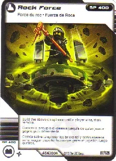 NINJAGO Masters of Spinjitzu Deck #2 Game Card 87 - Rock Force - North American Version
