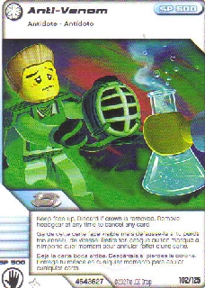 NINJAGO Masters of Spinjitzu Deck #2 Game Card 102 - Anti-Venom - North American Version
