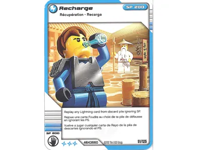 NINJAGO Masters of Spinjitzu Deck #2 Game Card 51 - Recharge - North American Version
