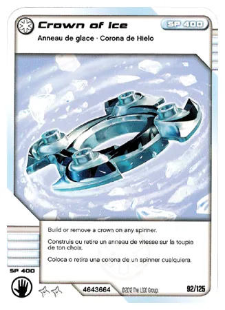 NINJAGO Masters of Spinjitzu Deck #2 Game Card 92 - Crown of Ice - North American Version