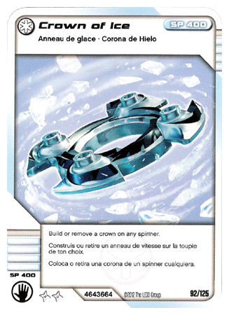 NINJAGO Masters of Spinjitzu Deck #2 Game Card 92 - Crown of Ice - North American Version