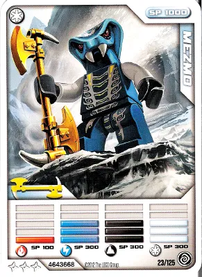 NINJAGO Masters of Spinjitzu Deck #2 Game Card 23 - Mezmo - North American Version