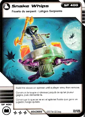 NINJAGO Masters of Spinjitzu Deck #2 Game Card 72 - Snake Whips - North American Version