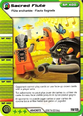NINJAGO Masters of Spinjitzu Deck #2 Game Card 118 - Sacred Flute - North American Version