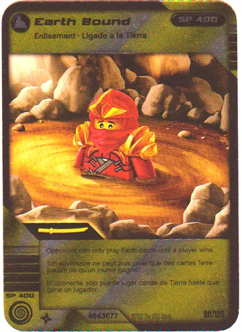 NINJAGO Masters of Spinjitzu Deck #2 Game Card 80 - Earth Bound - North American Version
