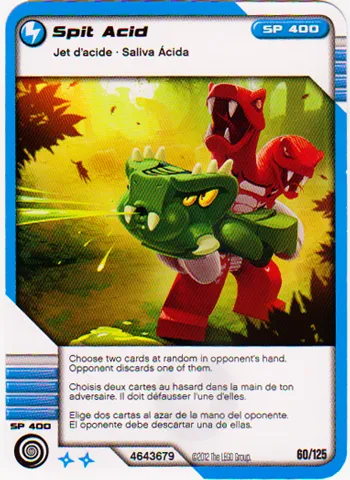 NINJAGO Masters of Spinjitzu Deck #2 Game Card 60 - Spit Acid - North American Version