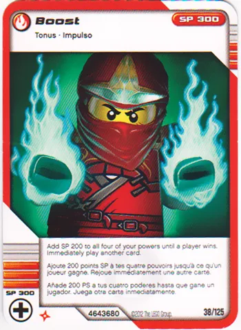 NINJAGO Masters of Spinjitzu Deck #2 Game Card 38 - Boost - North American Version