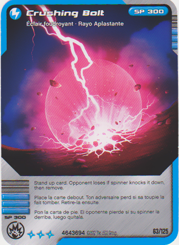NINJAGO Masters of Spinjitzu Deck #2 Game Card 63 - Crushing Bolt - North American Version