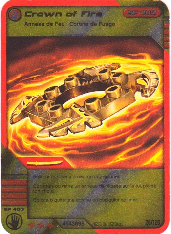 NINJAGO Masters of Spinjitzu Deck #2 Game Card 26 - Crown of Fire - North American Version