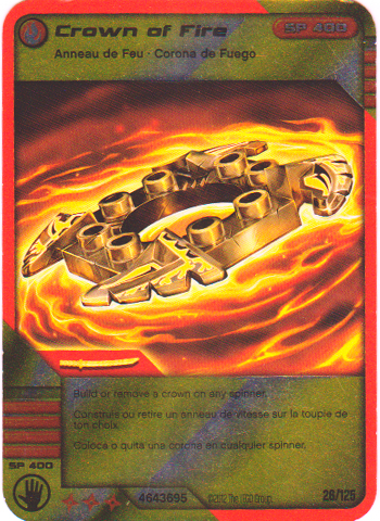 NINJAGO Masters of Spinjitzu Deck #2 Game Card 26 - Crown of Fire - North American Version