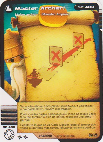 NINJAGO Masters of Spinjitzu Deck #2 Game Card 85 - Master Archer! - North American Version