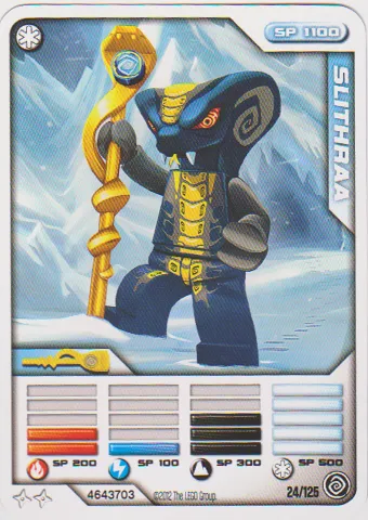 NINJAGO Masters of Spinjitzu Deck #2 Game Card 24 - Slithraa - North American Version