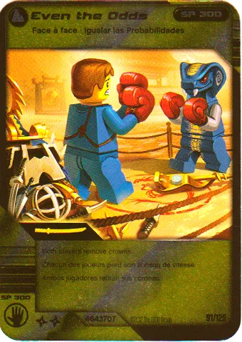 NINJAGO Masters of Spinjitzu Deck #2 Game Card 91 - Even the Odds - North American Version