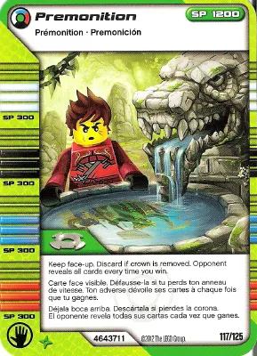 NINJAGO Masters of Spinjitzu Deck #2 Game Card 117 - Premonition - North American Version