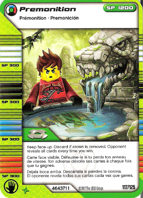 NINJAGO Masters of Spinjitzu Deck #2 Game Card 117 - Premonition - North American Version